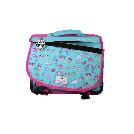 Cartable à colorier et réversible 1 compartiment  Kawai - 35 cm Bleu 5 - vertbaudet enfant 