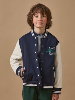 Blouson teddy brodé garçon  - vertbaudet enfant
