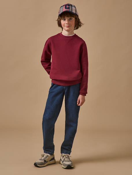 Sweat garçon Bordeaux+Ciel 3 - vertbaudet enfant 