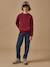 Sweat garçon Bordeaux+Ciel 3 - vertbaudet enfant 