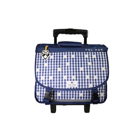 Cartable à roulettes réversible 2 compartiments Daisy - 38 cm Bleu 1 - vertbaudet enfant 