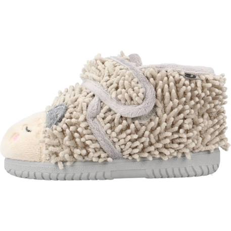 Chausson bébé textile Gris piedra 2 - vertbaudet enfant 
