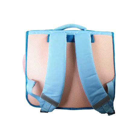 Cartable scolaire 2 compartiments Cybel Licorne Fleurie - 38 cm Bleu 4 - vertbaudet enfant 