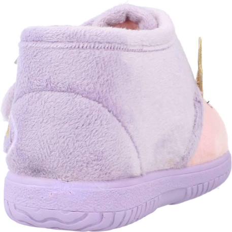 Chausson bébé textile Violet lila 3 - vertbaudet enfant 