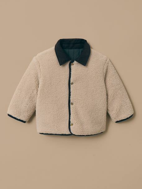 Bébé-Veste réversible en sherpa bébé