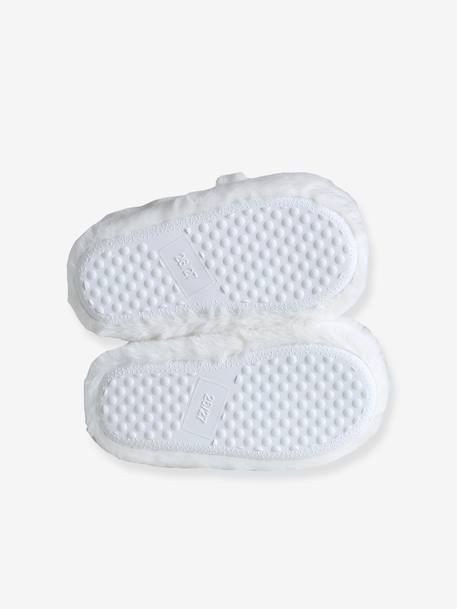 Chausson fille écru+rose pâle 5 - vertbaudet enfant 