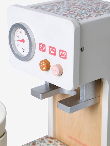 Machine à café rétro Flower en bois FSC® rose 6 - vertbaudet enfant 