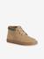 Baskets enfant garçon cuir montantes zippées et élastiquées beige+marine 1 - vertbaudet enfant 