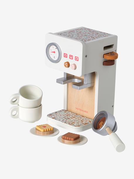Machine à café rétro Flower en bois FSC® rose 4 - vertbaudet enfant 