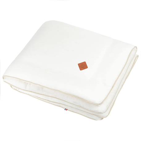 Couverture en gaze de coton jeanne Beige+Blanc+Blanc à pois or+Bleu+Camel+Écru+Gris clair+Terracotta+Vert de gris+Vieux rose 27 - vertbaudet enfant 