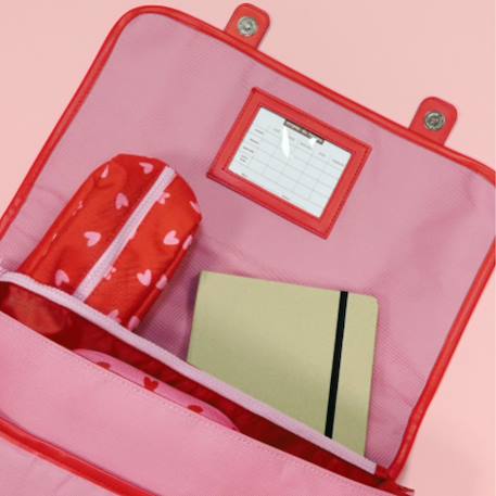 Cartable fille a4 maternelle (33 cm) Beige, marron+Marron, beige+Rose, rouge+Rouge, rose 14 - vertbaudet enfant 