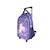 Sac à dos scolaire à roulettes 2 compartiments Cybel Licorne Céleste Violet 2 - vertbaudet enfant 