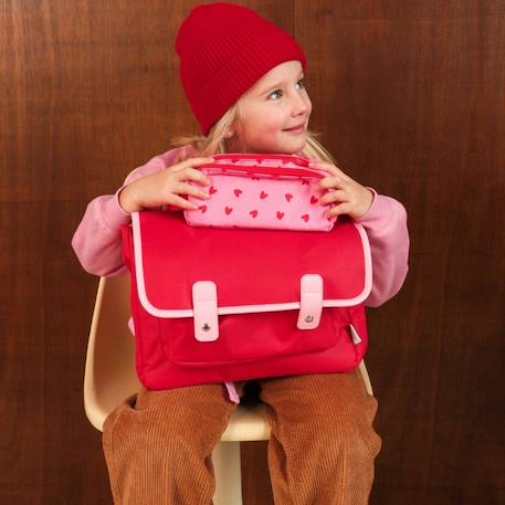 Cartable fille a4 maternelle (33 cm) Beige, marron+Marron, beige+Rose, rouge+Rouge, rose 18 - vertbaudet enfant 