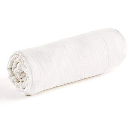 Drap housse uni en gaze de coton Beige+Blanc+Bleu+Camel+Écru+Gris+Terracotta+Vert de gris+Vert eucalyptus+Vieux rose 22 - vertbaudet enfant 