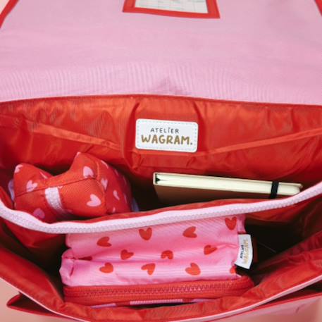 Cartable fille a4 maternelle (33 cm) Beige, marron+Marron, beige+Rose, rouge+Rouge, rose 15 - vertbaudet enfant 