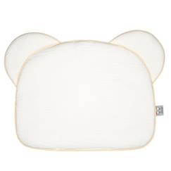 Chambre et rangement-Literie-Oreiller-Oreiller bébé plat ourson en gaze de coton jeanne