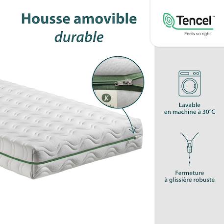 Matelas enfant aloe r - epaisseur 17 cm Blanc 4 - vertbaudet enfant 