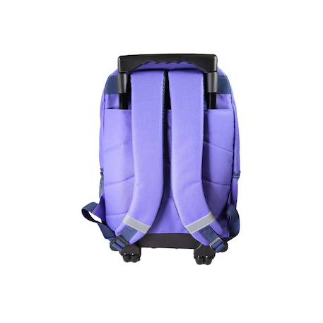 Sac à dos scolaire à roulettes 2 compartiments Cybel Licorne Céleste Violet 4 - vertbaudet enfant 