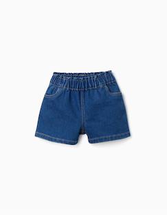 -Short en jean avec taille paperbag