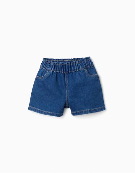 Bébé-Short-Short en jean avec taille paperbag