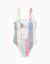 Maillot de bain à rayures avec doublure you&me Rouge 2 - vertbaudet enfant 