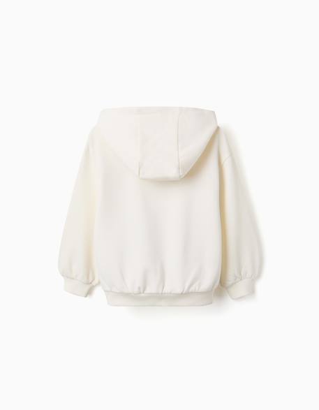Sweat en coton peigné avec imprimé hello kitty Blanc 2 - vertbaudet enfant 