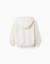 Sweat en coton peigné avec imprimé hello kitty Blanc 2 - vertbaudet enfant 