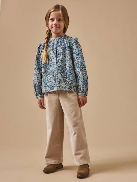 Chemise velours tissu liberty fille Liberty berry harvest 4 - vertbaudet enfant 