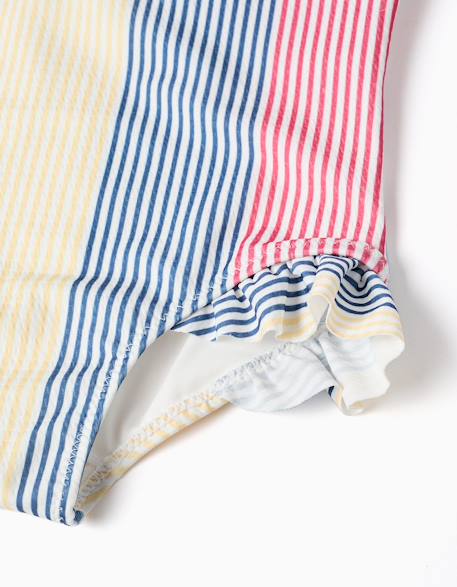 Maillot de bain à rayures avec volants you&me Rouge 4 - vertbaudet enfant 