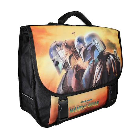 Cartable scolaire 2 compartiments Star Wars The Mandalorian - 38 cm Jaune 2 - vertbaudet enfant 