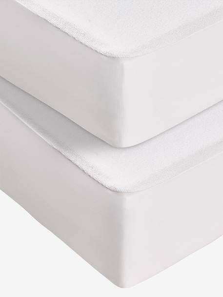 Lot de 2 alèses jersey BI-OME NTL® blanc 2 - vertbaudet enfant 