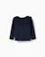 Pull en maille avec extrémités festonnées Bleu foncé 1 - vertbaudet enfant 