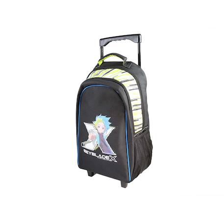 Sac à dos scolaire à roulettes 2 compartiments Beyblade X- 38 cm Noir 2 - vertbaudet enfant 