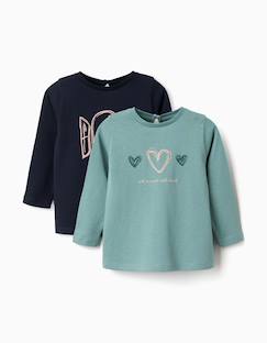 -Lot de 2 t-shirts à manches longues avec imprimés de l'art