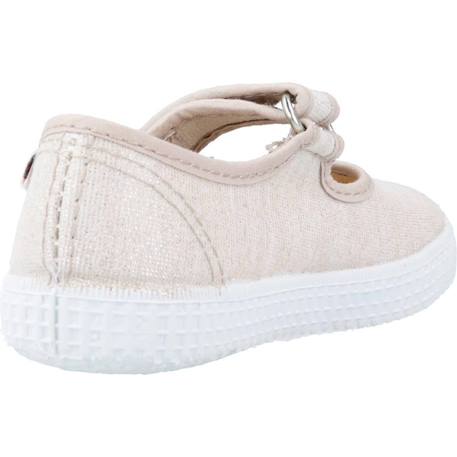 Derby bébé fille Doré et beige 3 - vertbaudet enfant 