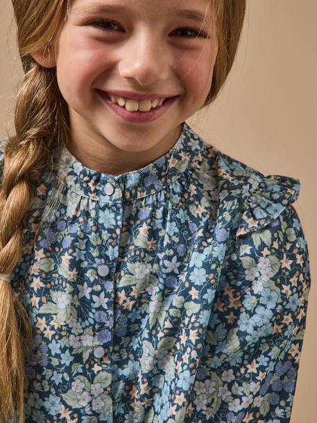 Chemise velours tissu liberty fille Liberty berry harvest 3 - vertbaudet enfant 