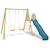 Balançoire et toboggan billy 2 pour enfants Bleu 2 - vertbaudet enfant 