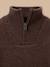 Pull col camionneur garçon Bleu chine+Marron 6 - vertbaudet enfant 
