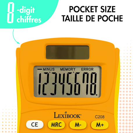 Calculatrice de poche verte 8 chiffres Vert 6 - vertbaudet enfant 