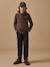 Pull col camionneur garçon Bleu chine+Marron 8 - vertbaudet enfant 