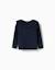 Pull en maille avec extrémités festonnées Bleu foncé 2 - vertbaudet enfant 