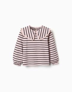 T-shirt à manches longues et à rayures  - vertbaudet enfant