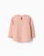 Lot de 2 t-shirts à manches longues avec imprimés de l'art Rose clair+Vert clair 2 - vertbaudet enfant 