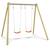 Portique balançoire double techwood harmonie doublo 2 - pour 2 enfants Bleu/corail 2 - vertbaudet enfant 
