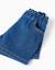 Short en jean avec taille paperbag Bleu 4 - vertbaudet enfant 