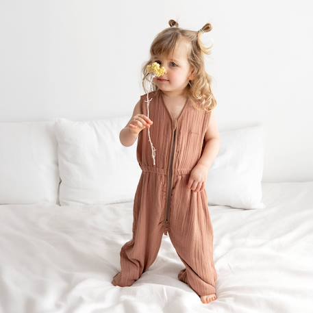 Gigoteuse jambes séparables été - tog 0.5 gaze douce d'été Atlantide+Ficelle+Glacier+Moka+Pumpkin+Rosa 21 - vertbaudet enfant 