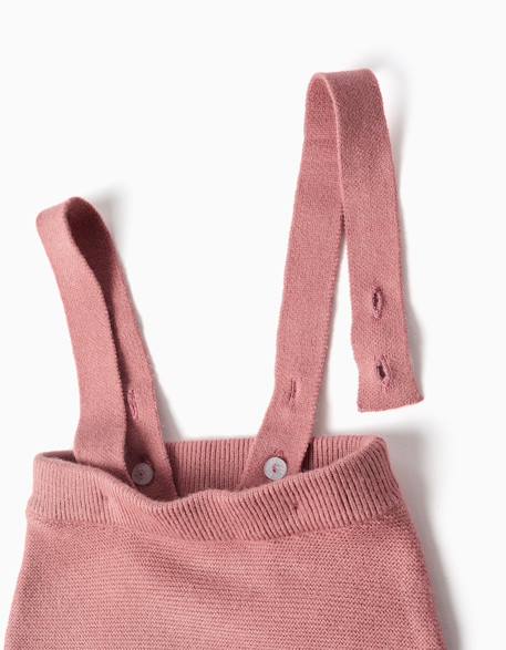 Ensemble body en coton et pantalon en maille Rose 4 - vertbaudet enfant 