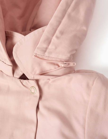 Parka avec doublure et capuche amovible Rose clair 5 - vertbaudet enfant 