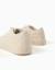 Baskets avec nœuds en relief et lacets élastiques Beige 4 - vertbaudet enfant 