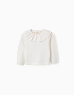 -Pull en maille avec col à volants